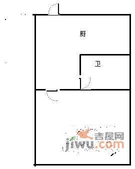 东园小区1室1厅1卫51㎡户型图