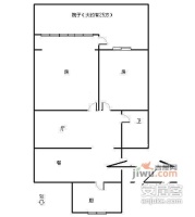 东园小区2室2厅1卫71㎡户型图