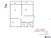 潮王公寓2室2厅1卫92㎡户型图