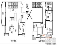 盛世钱塘2室2厅1卫61㎡户型图