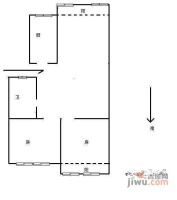 华龙坊3室1厅1卫135㎡户型图