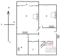 米市社区3室2厅2卫户型图