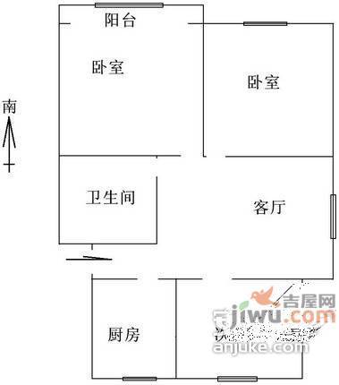 耀江福村3室1厅1卫144㎡户型图