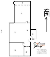 耀江福村2室2厅1卫74㎡户型图