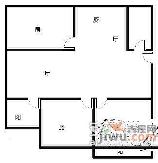 凤凰南苑3室1厅1卫90㎡户型图