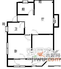 万家花园2室1厅1卫88㎡户型图