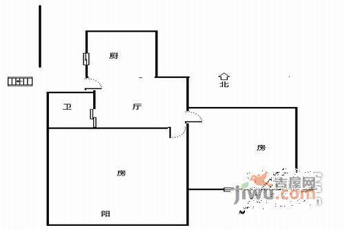 水星阁花园2室2厅1卫120㎡户型图