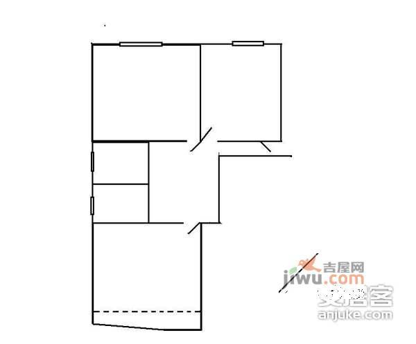 水星阁花园1室1厅1卫48㎡户型图