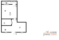 青荷苑社区1室1厅1卫41㎡户型图