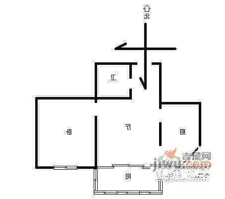 和新南苑3室1厅1卫户型图