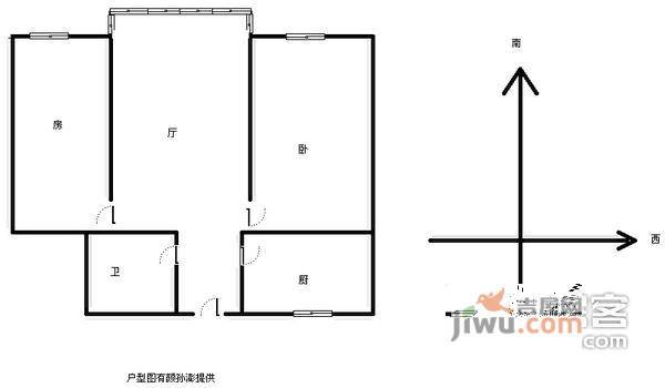 和新南苑2室1厅1卫130㎡户型图