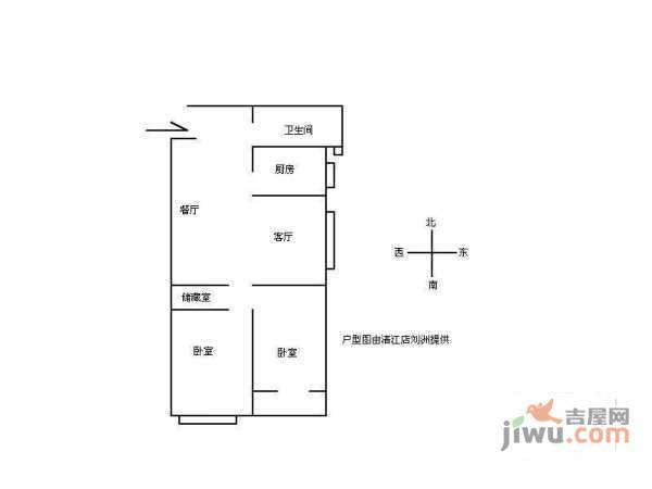 凤凰北苑2室1厅1卫131㎡户型图