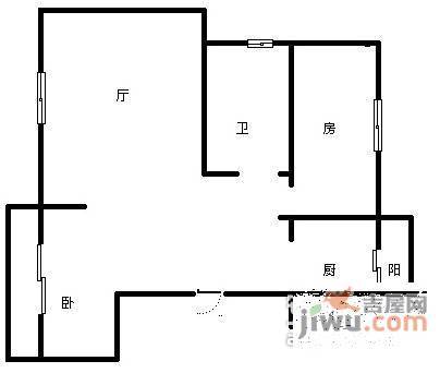 民安苑2室2厅1卫110㎡户型图