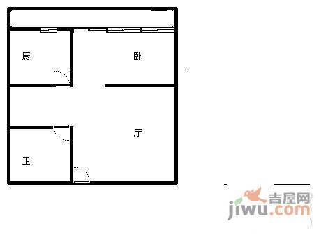 温州村1室1厅1卫77㎡户型图