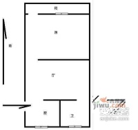 半道红小区1室1厅1卫户型图