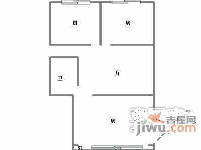 沈塘铭苑2室2厅1卫90㎡户型图