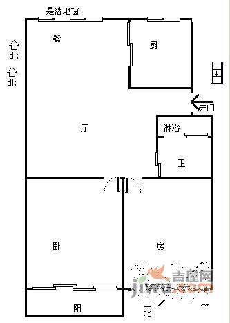 南肖埠景和苑2室2厅1卫99㎡户型图