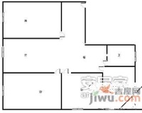 胭脂新村3室1厅1卫100㎡户型图