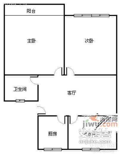 胭脂新村3室2厅1卫108㎡户型图