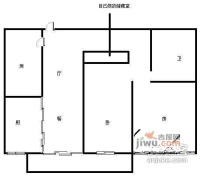 钱江时代公寓3室2厅1卫153㎡户型图
