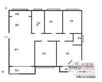 御景城3室2厅1卫115㎡户型图