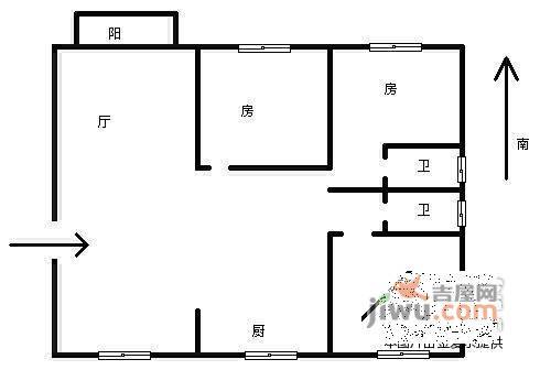 欣龙华府3室2厅2卫102㎡户型图