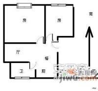 华都兰庭国际2室2厅2卫户型图