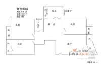 滨江金色家园3室2厅1卫105㎡户型图