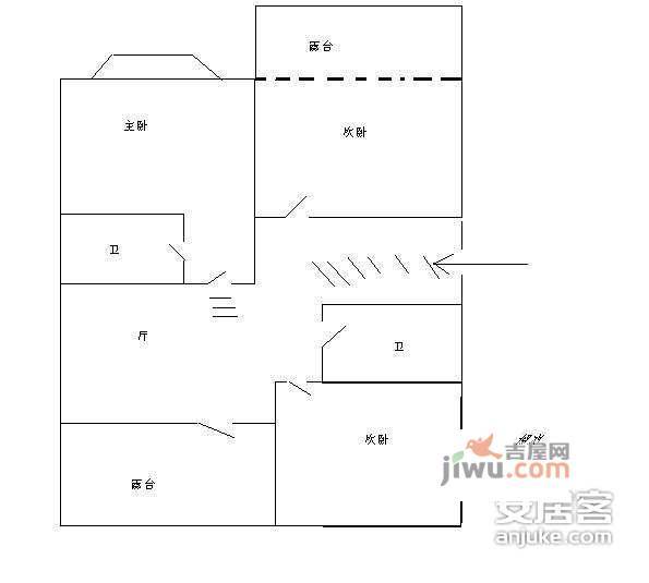 金都雅苑5室3厅4卫248㎡户型图