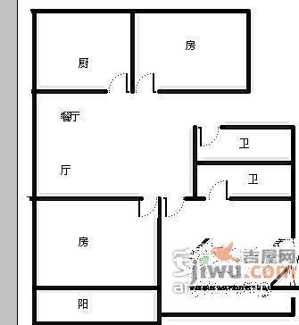 梅苑阁3室2厅2卫135㎡户型图