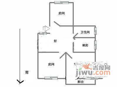 永康苑3室1厅1卫120㎡户型图