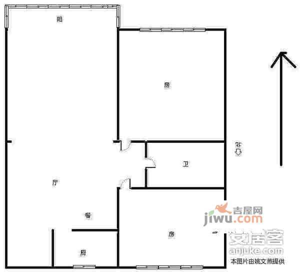 天阳上河2室2厅1卫91㎡户型图