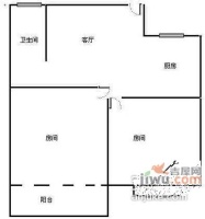 毛家桥公寓2室1厅1卫99㎡户型图