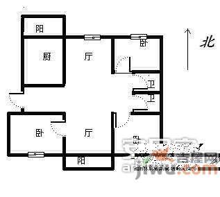 运新花苑五区3室2厅1卫119㎡户型图