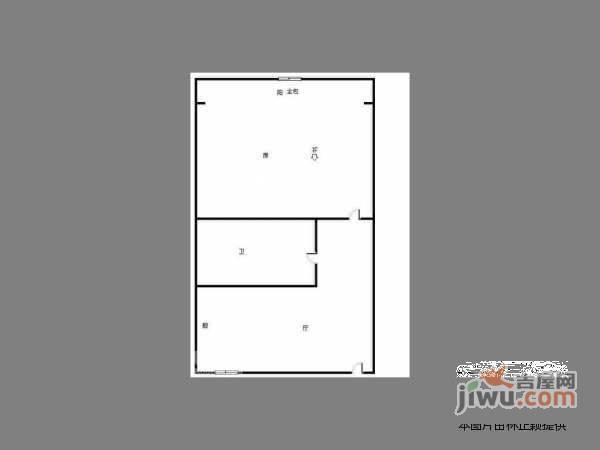 艮园1室1厅1卫48㎡户型图