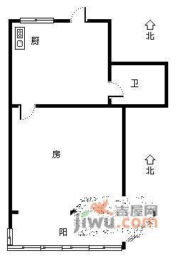 艮园1室0厅1卫户型图