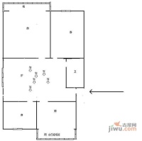 一清新村2室1厅1卫90㎡户型图