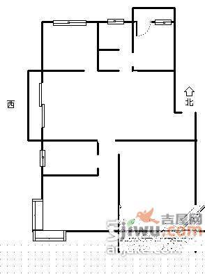 美达浅草名苑3室1厅1卫户型图