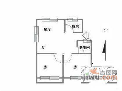 文苑小区2室1厅1卫85㎡户型图