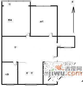 文苑小区3室2厅1卫107㎡户型图