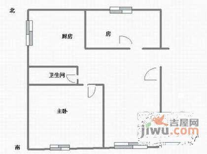 文苑小区2室1厅1卫85㎡户型图