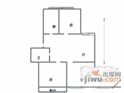 嘉绿苑北区3室1厅1卫105㎡户型图