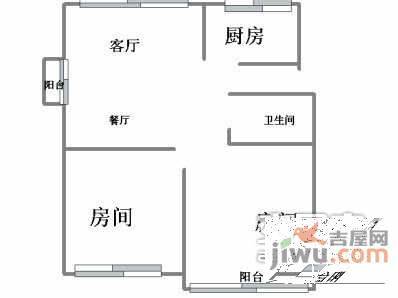 嘉绿苑北区2室1厅1卫79㎡户型图