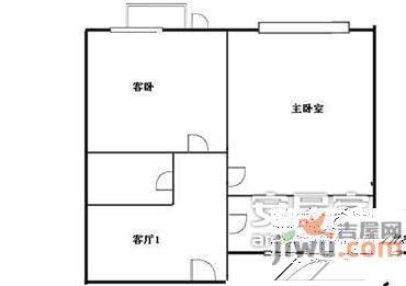 良渚文化村白鹭郡2室2厅2卫110㎡户型图