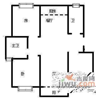 闲林山水海棠苑3室2厅2卫160㎡户型图