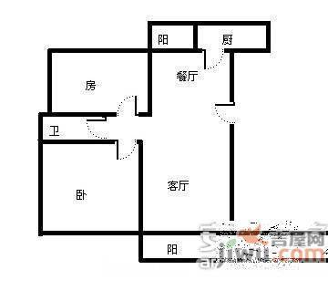 宁安大厦2室1厅1卫106㎡户型图