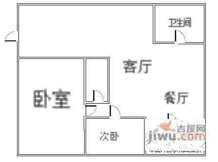 宁安大厦2室1厅1卫106㎡户型图