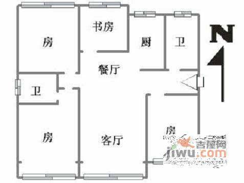 金都华庭4室2厅2卫189㎡户型图