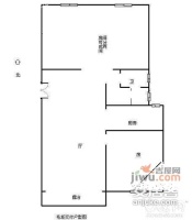 万科西溪蝶园3室1厅1卫87㎡户型图