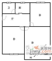 政苑小区A区1室1厅1卫户型图